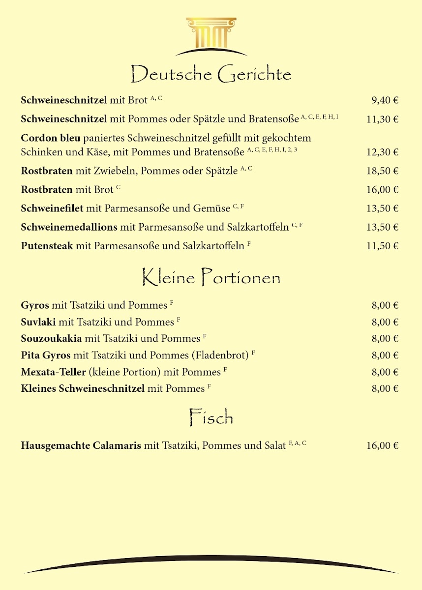 Menu Gaststätte S.v.illingen Vereinsheim Parthenon.-2